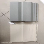 Šedý vnější PVC obklad